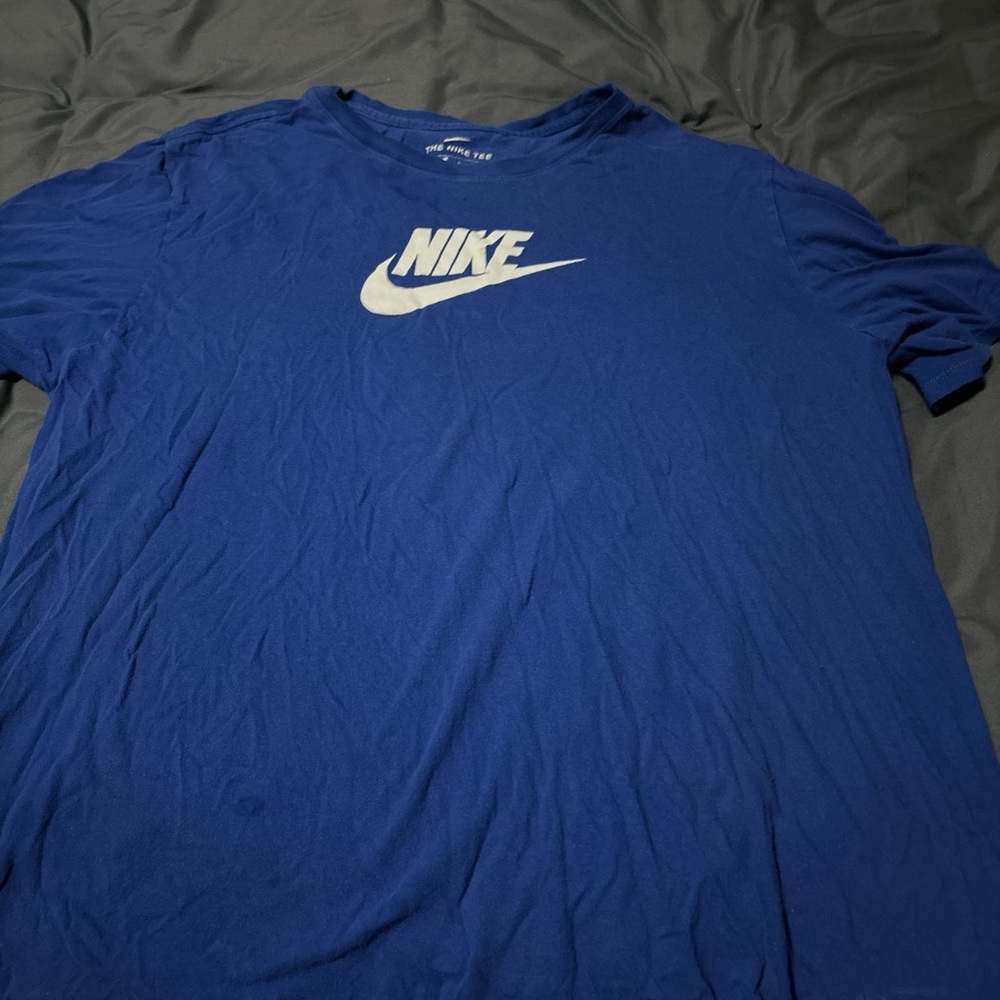 Nike blue logo shirt